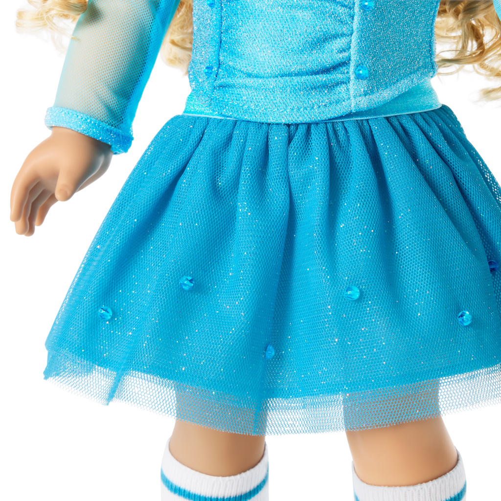 December Blue Brilliance Topaz Outfit for 18-inch Dolls A8