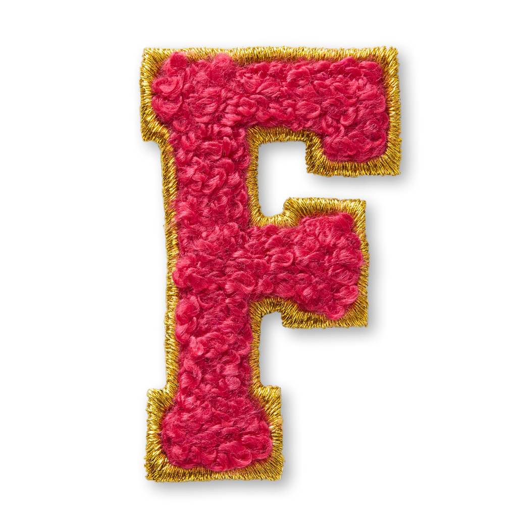 AG™ Letter F Stick-On Patch D3