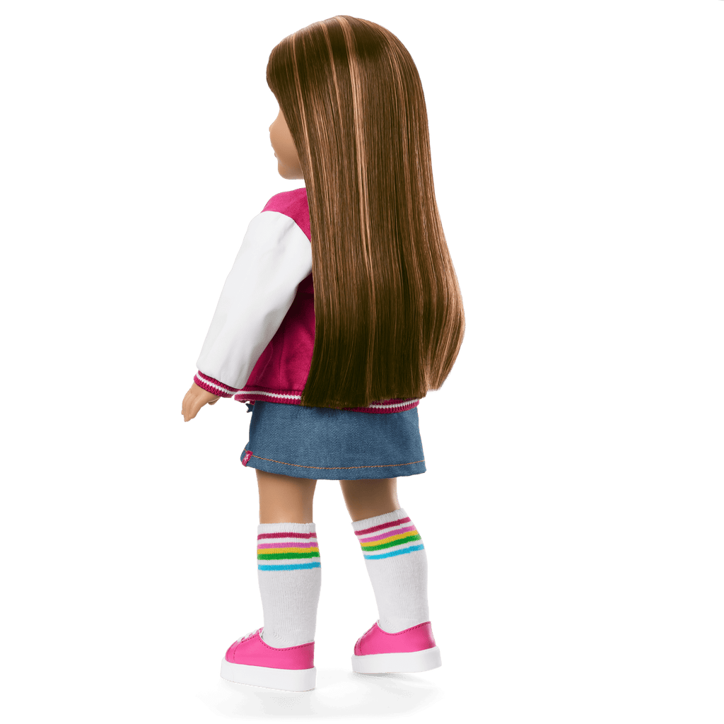 Truly Me™ 18-inch Doll #122 with straight dark-brown hair F2