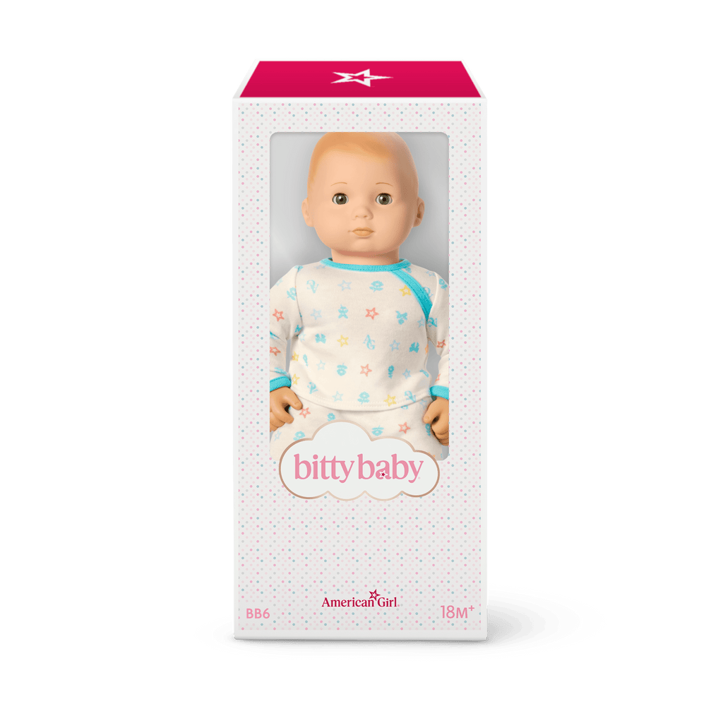 Bitty Baby® Doll #6 with red hair in Pastel Blue E8