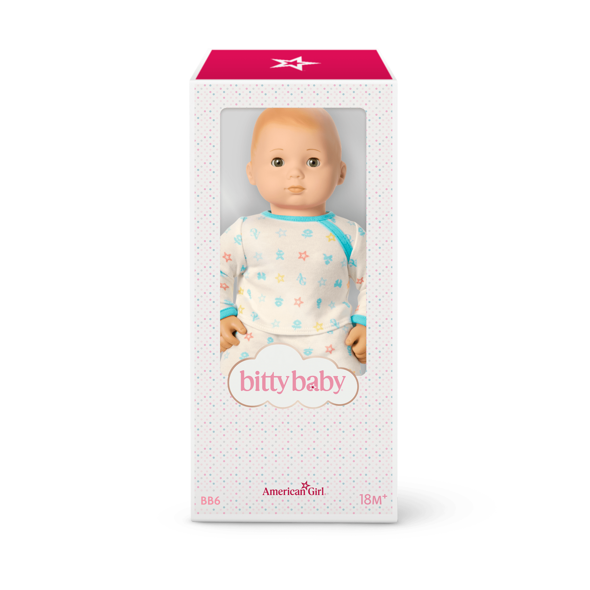 Bitty Baby® Doll #6 with red hair in Pastel Blue E8