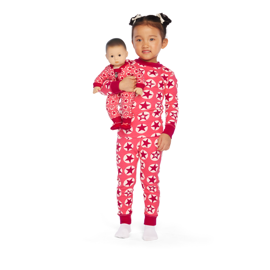 American Girl® x Hanna Andersson Berry Bright Stars Pajamas for Little Girls & Girls C9