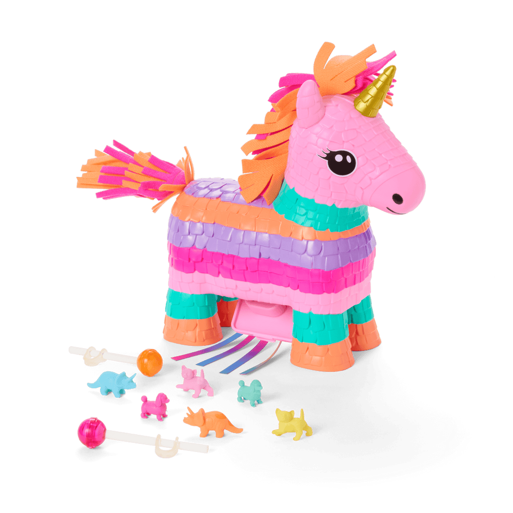 Unicorn Piñata & Party Accessories for 18-inch Dolls B1