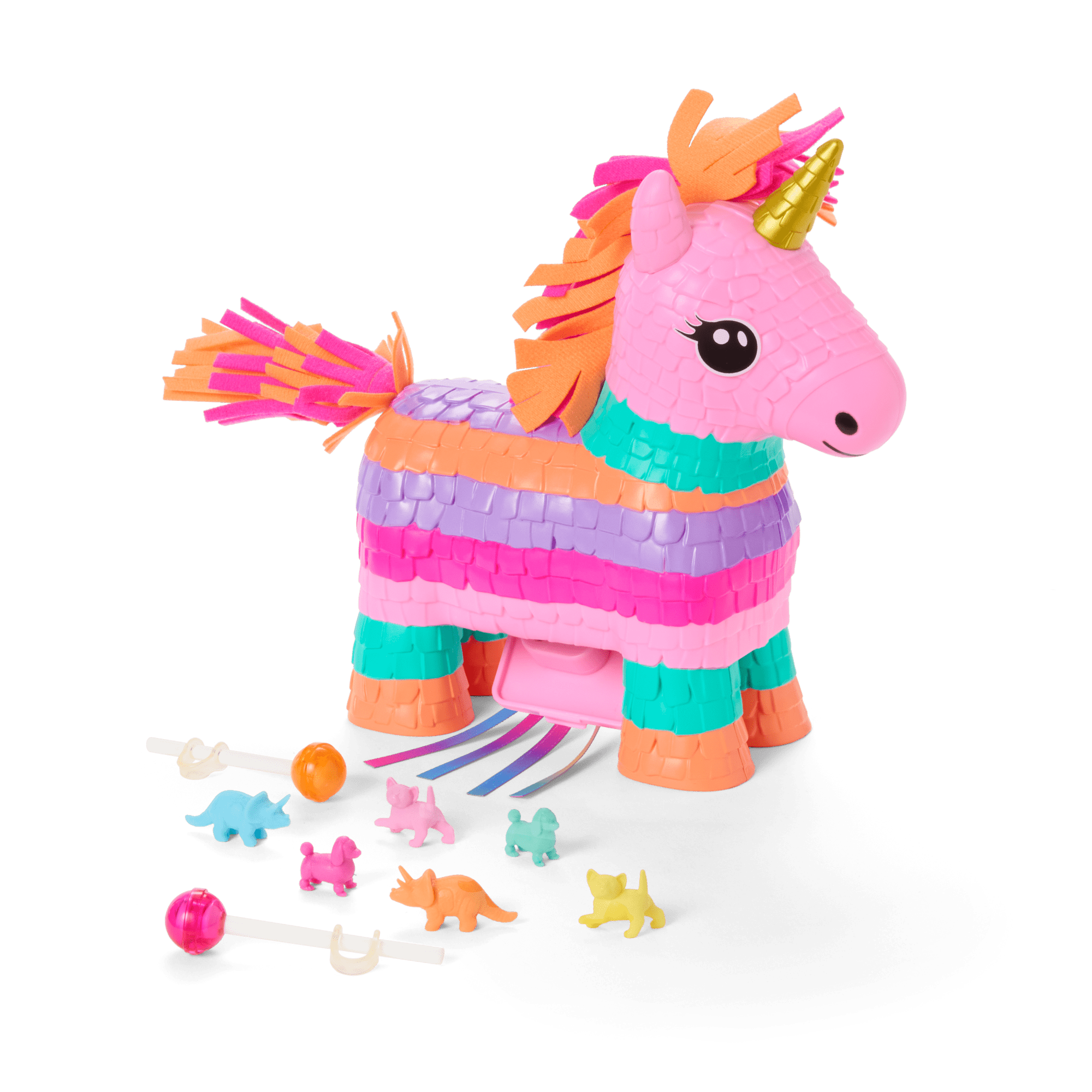 Unicorn Piñata & Party Accessories for 18-inch Dolls B1