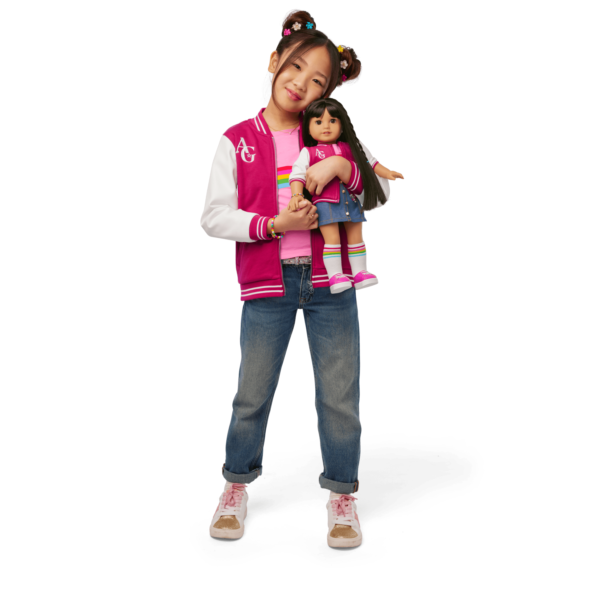 AG™ Star Squad Varsity Jacket for Girls C8