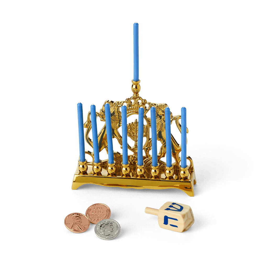 Rebecca’s™ Menorah & Dreidel Set for 18-inch Dolls (Historical Characters) C4