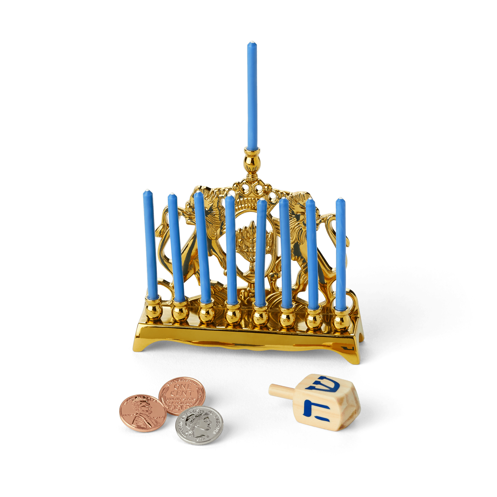 Rebecca’s™ Menorah & Dreidel Set for 18-inch Dolls (Historical Characters) C4