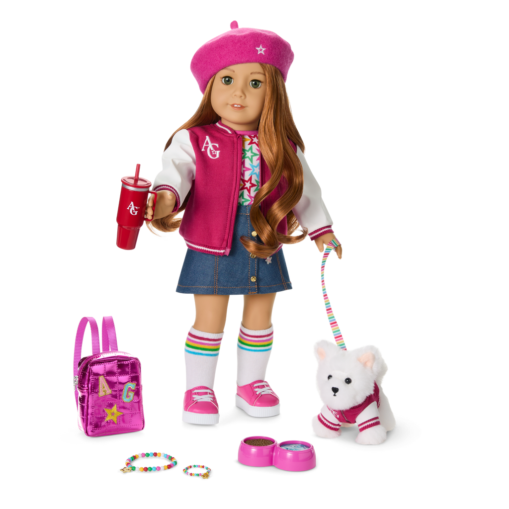 Truly Me™ 18-inch Doll #103 with wavy red hair A9