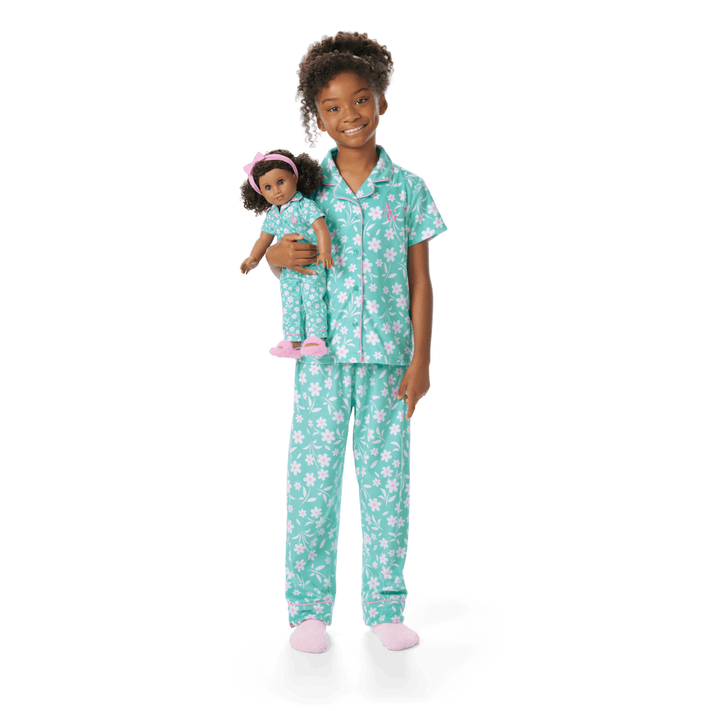 Flower Fun PJs for Girls A4