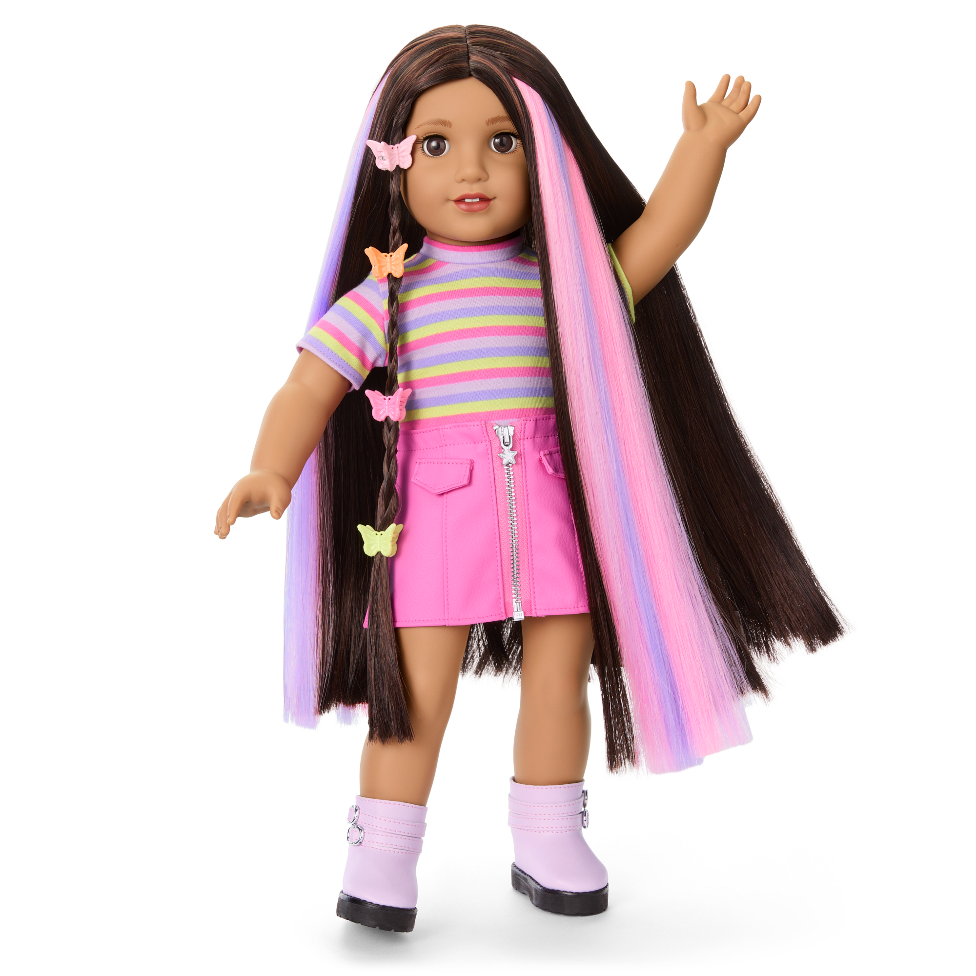 Long Hair Looks™ by Truly Me™ 18-inch Doll #134 & hair accessories E3
