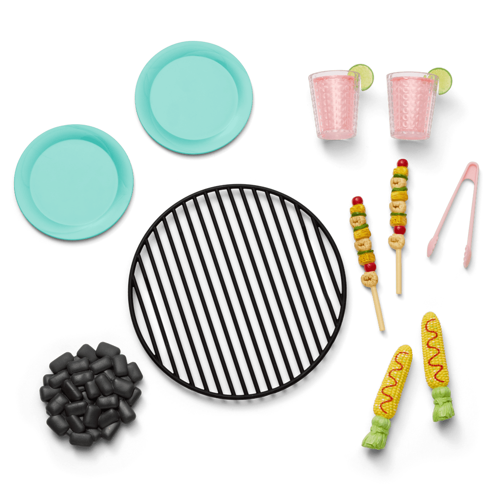 Raquel's™ Beach Chairs & Barbecue Set for 18-inch Dolls (Girl of the Year™ 2026) D1