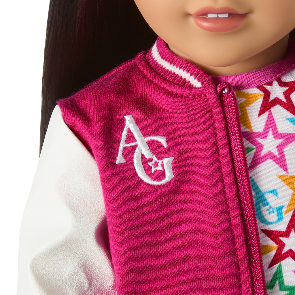 Truly Me™ 18-inch Doll #124 with straight black-brown hair C5