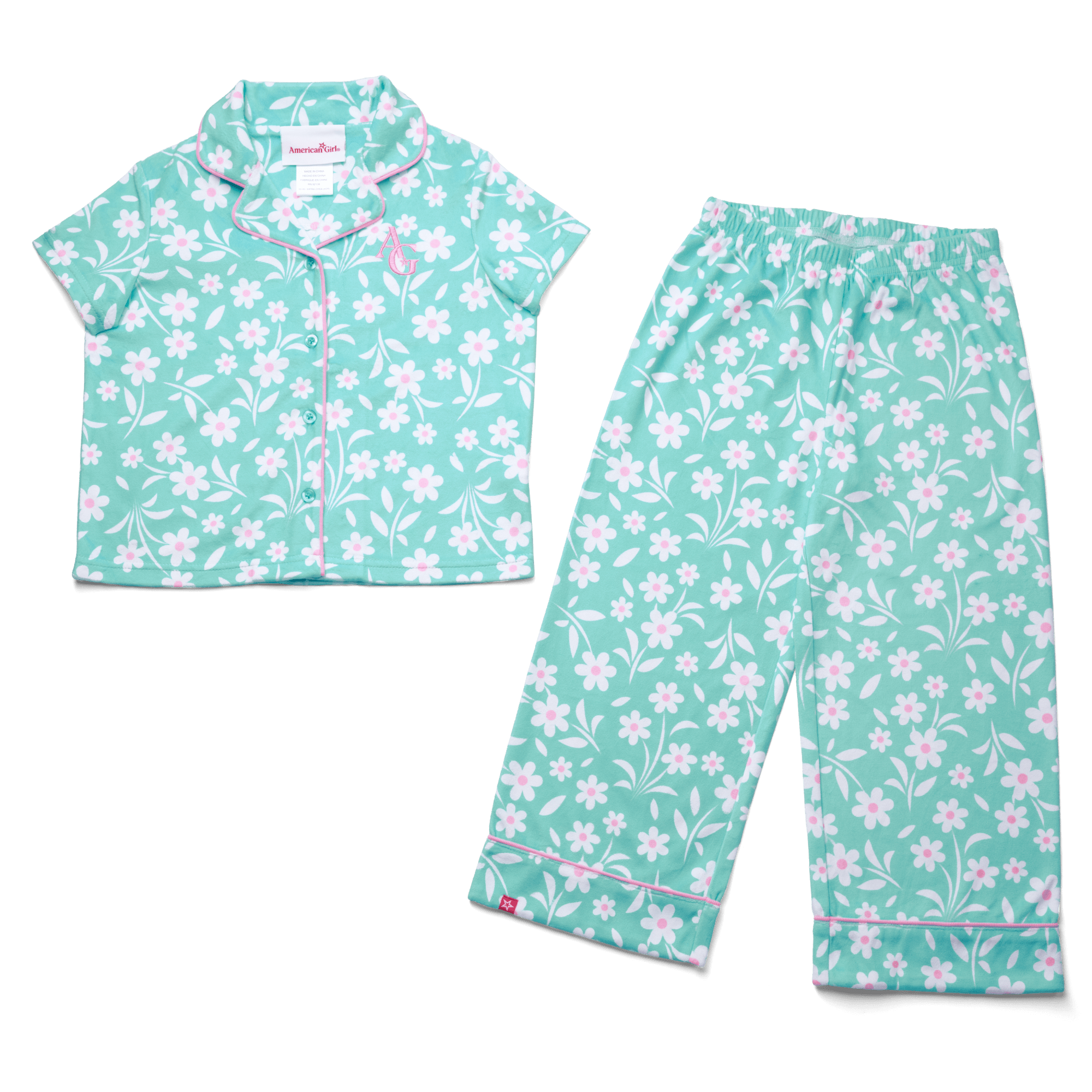 Flower Fun PJs for Girls A4