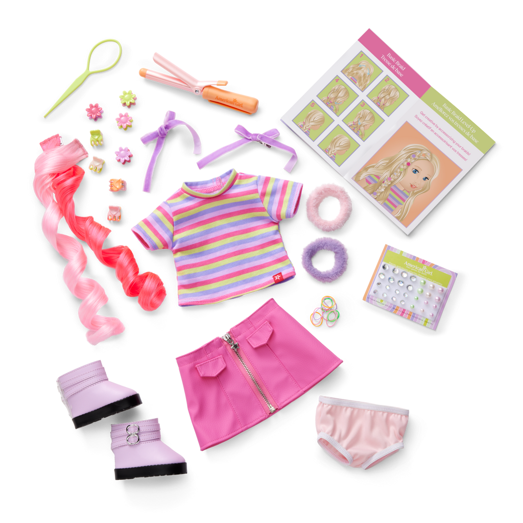 Long Hair Looks™ by Truly Me™ 18-inch Doll #133 & hair accessories C5