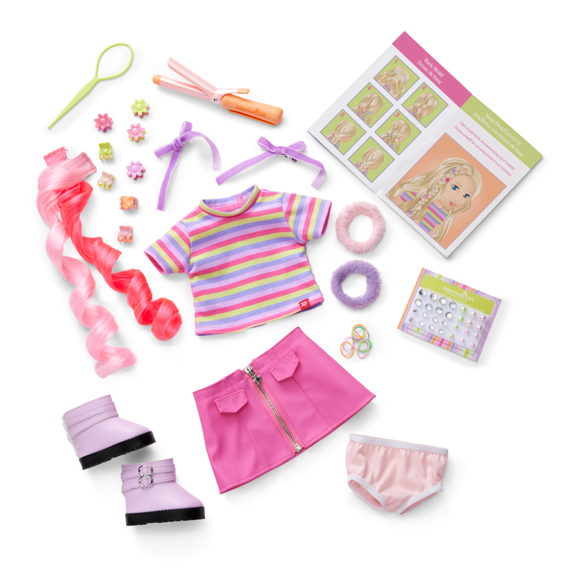 Long Hair Looks™ by Truly Me™ 18-inch Doll #133 & hair accessories C5