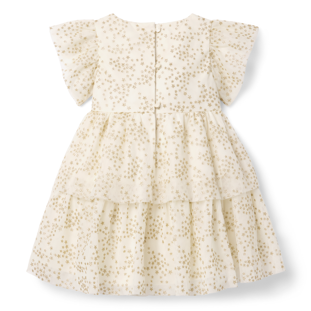 American Girl® x Janie and Jack Sparkly Cream Celebration Dress for Little Girls & Girls A3