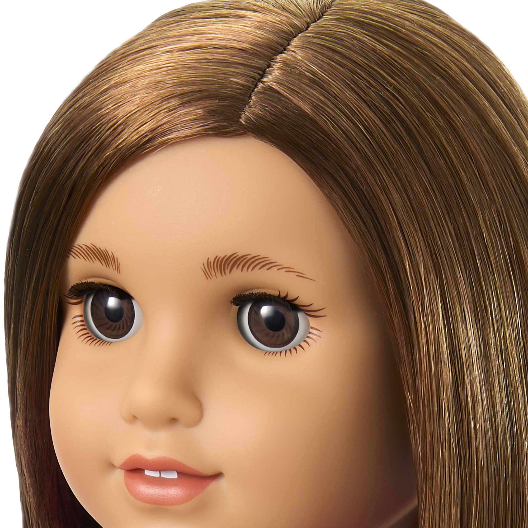 Truly Me™ 18-inch Doll #107 with straight brown hair F2