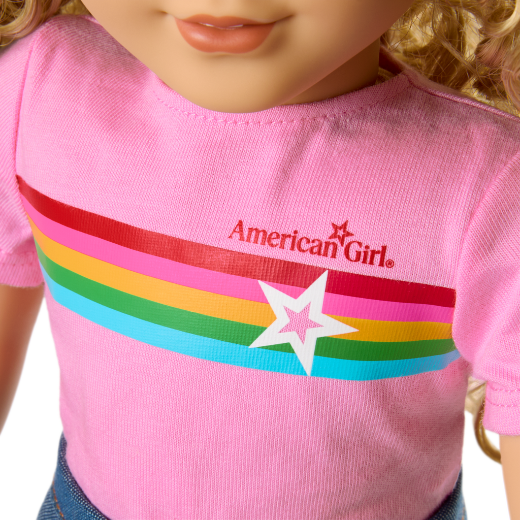 Truly Me™ 18-inch Doll #115 with curly blonde hair A3