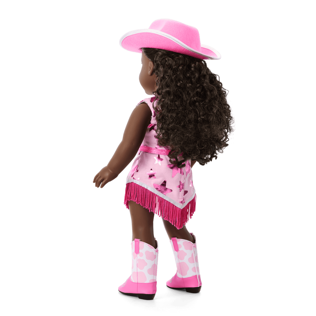 Glam Pink Cowgirl Outfit for 18-inch Dolls A7