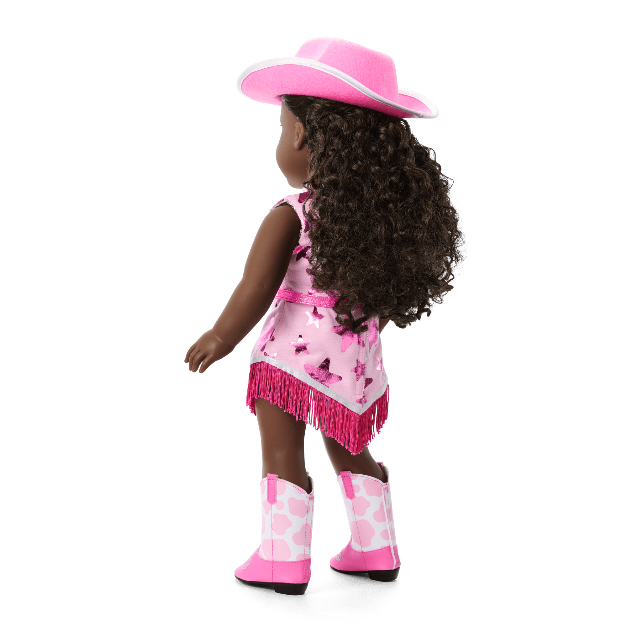 Glam Pink Cowgirl Outfit for 18-inch Dolls A7