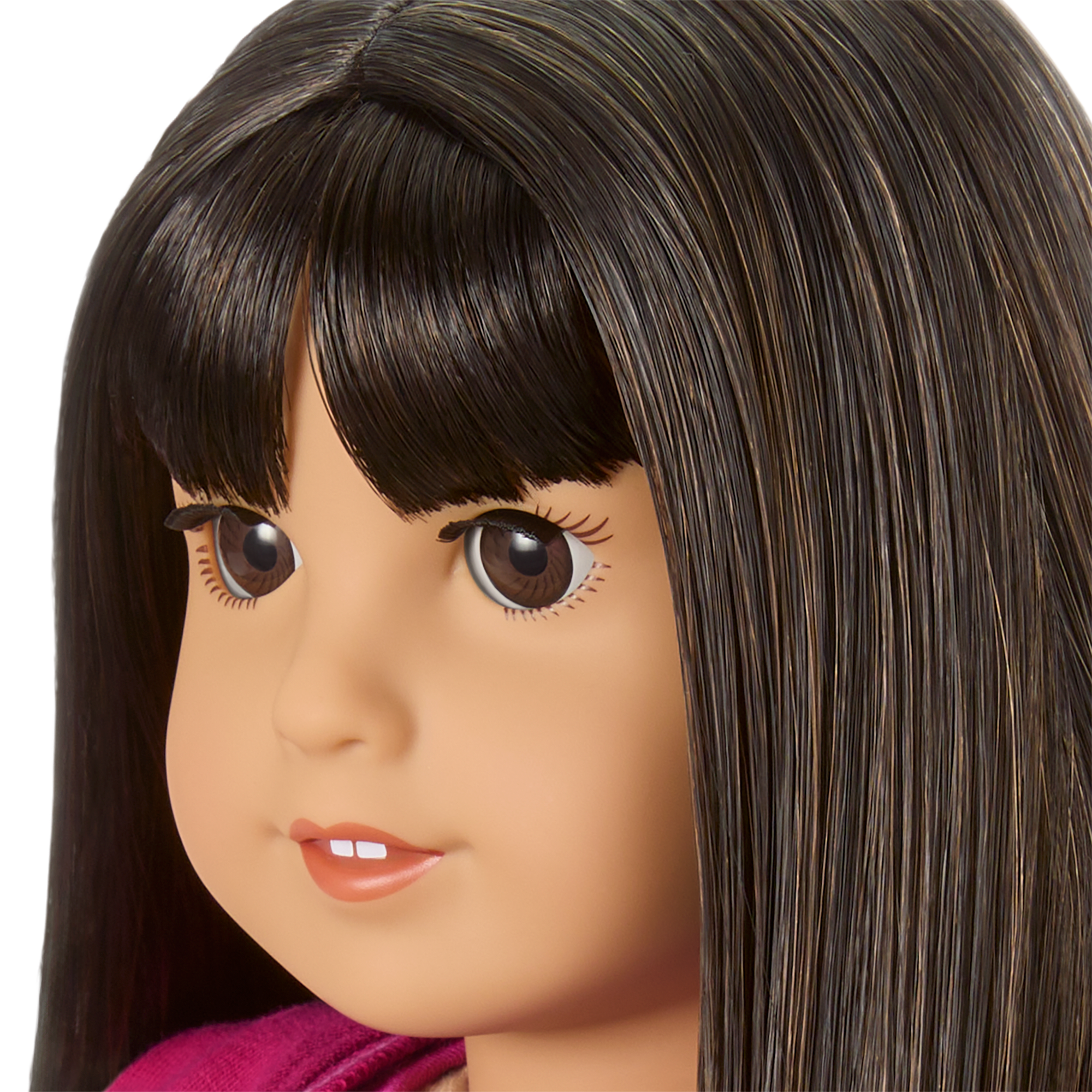 Truly Me™ 18-inch Doll #130 with straight black-brown hair C1