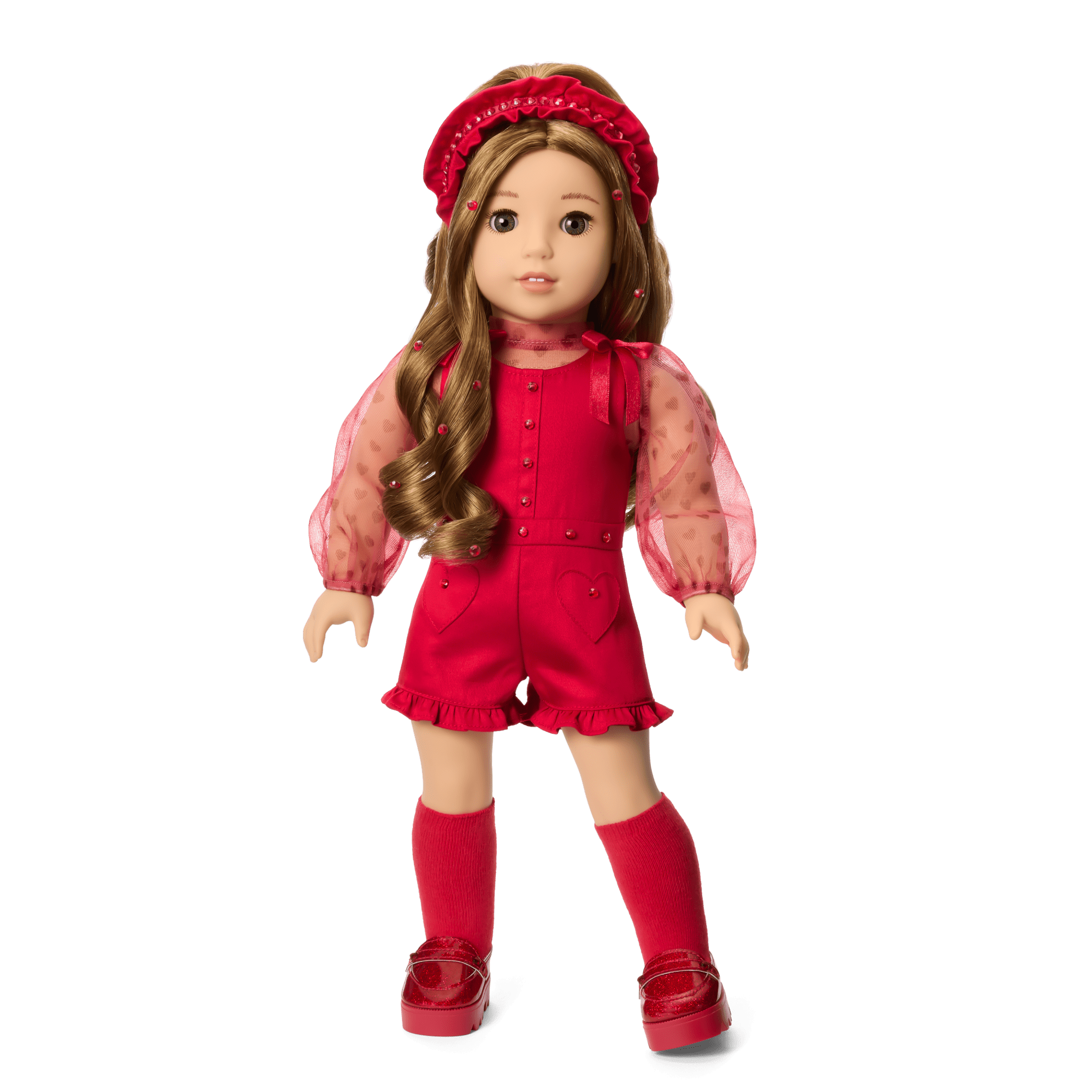 January Garnet Glam Outfit for 18-inch Dolls A1