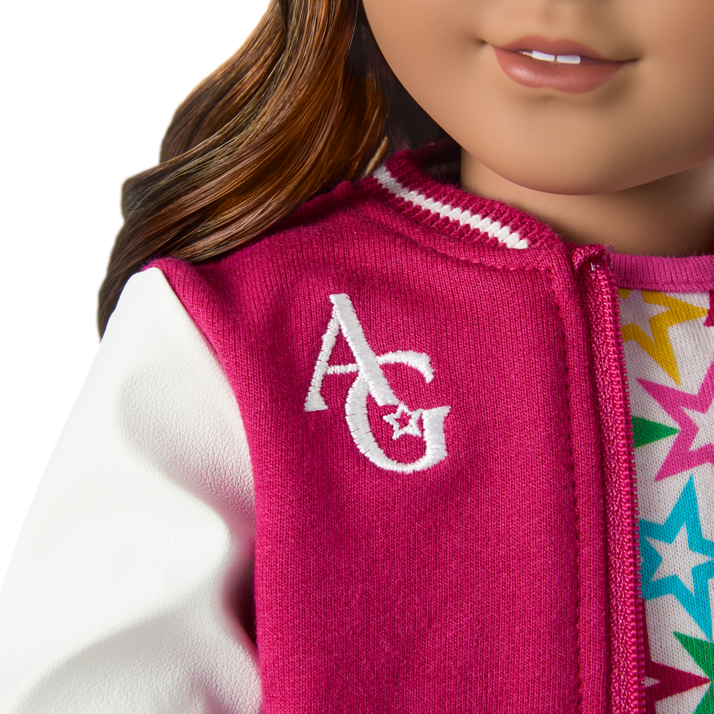 Truly Me™ 18-inch Doll #117 with wavy dark-brown hair D9