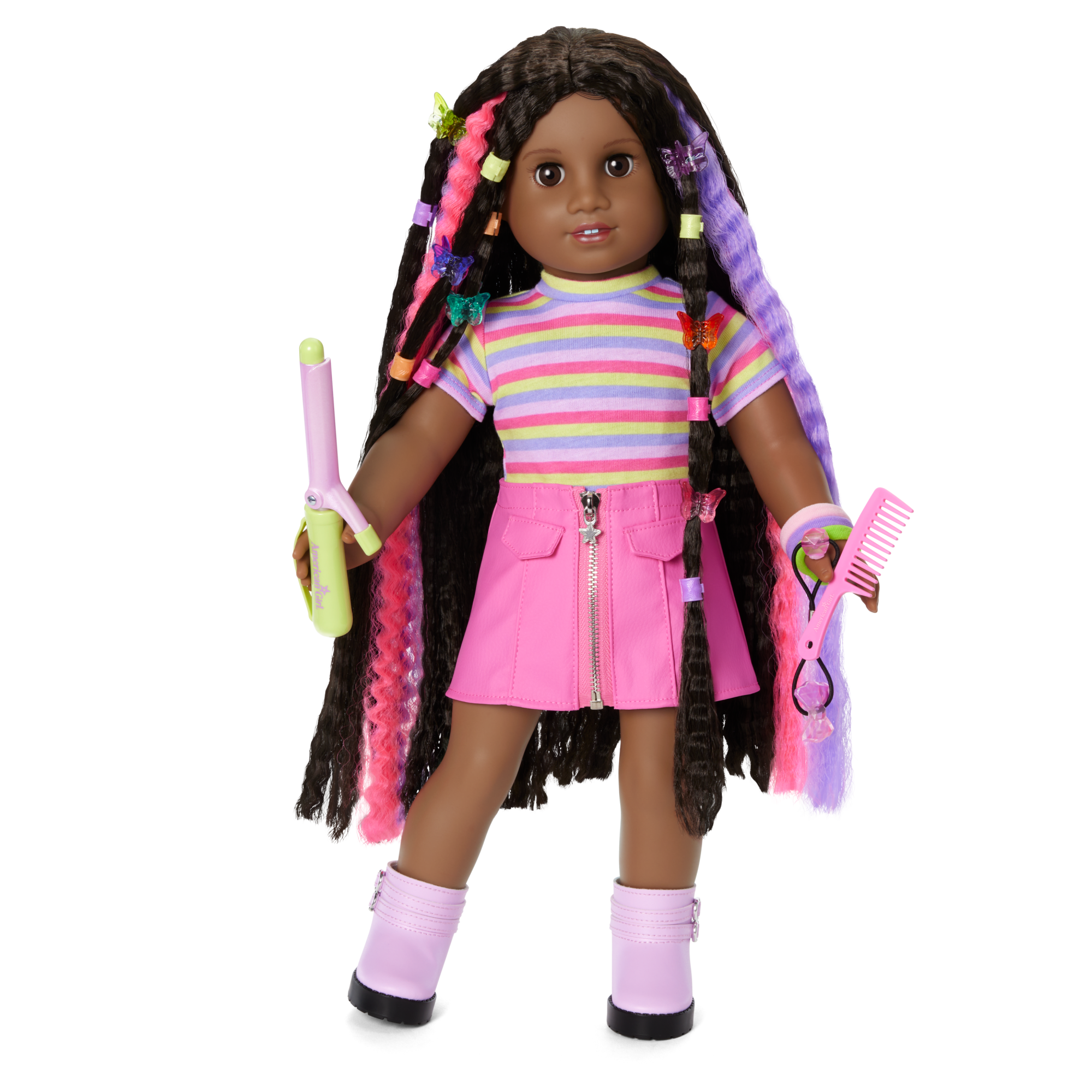 Long Hair Looks™ by Truly Me™ 18-inch Doll #135 & hair accessories C1