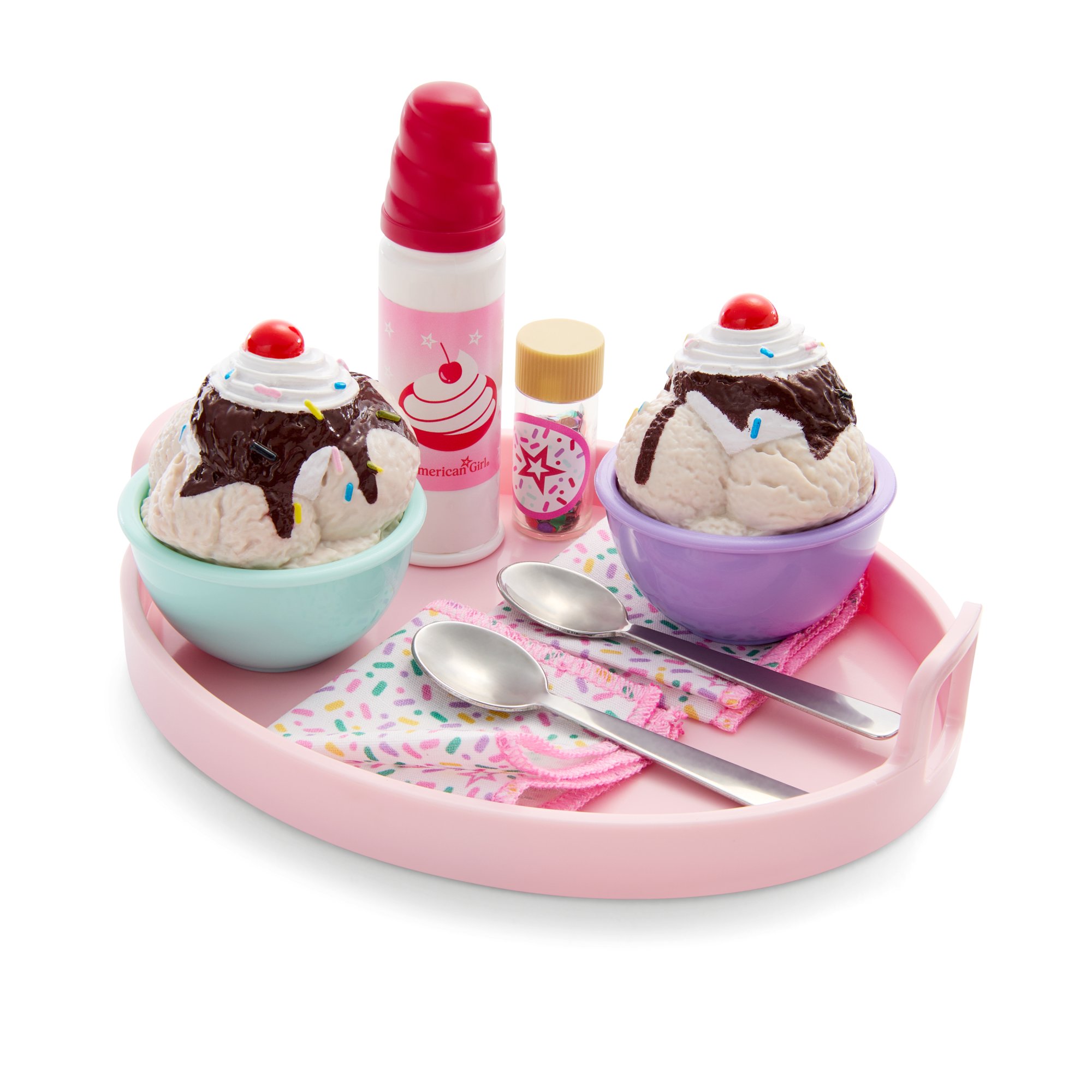 Sundaes for Two Set for 18-inch Dolls E4