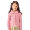 American Girl® x Janie and Jack Rosy Ribbed Cardigan for Girls C5