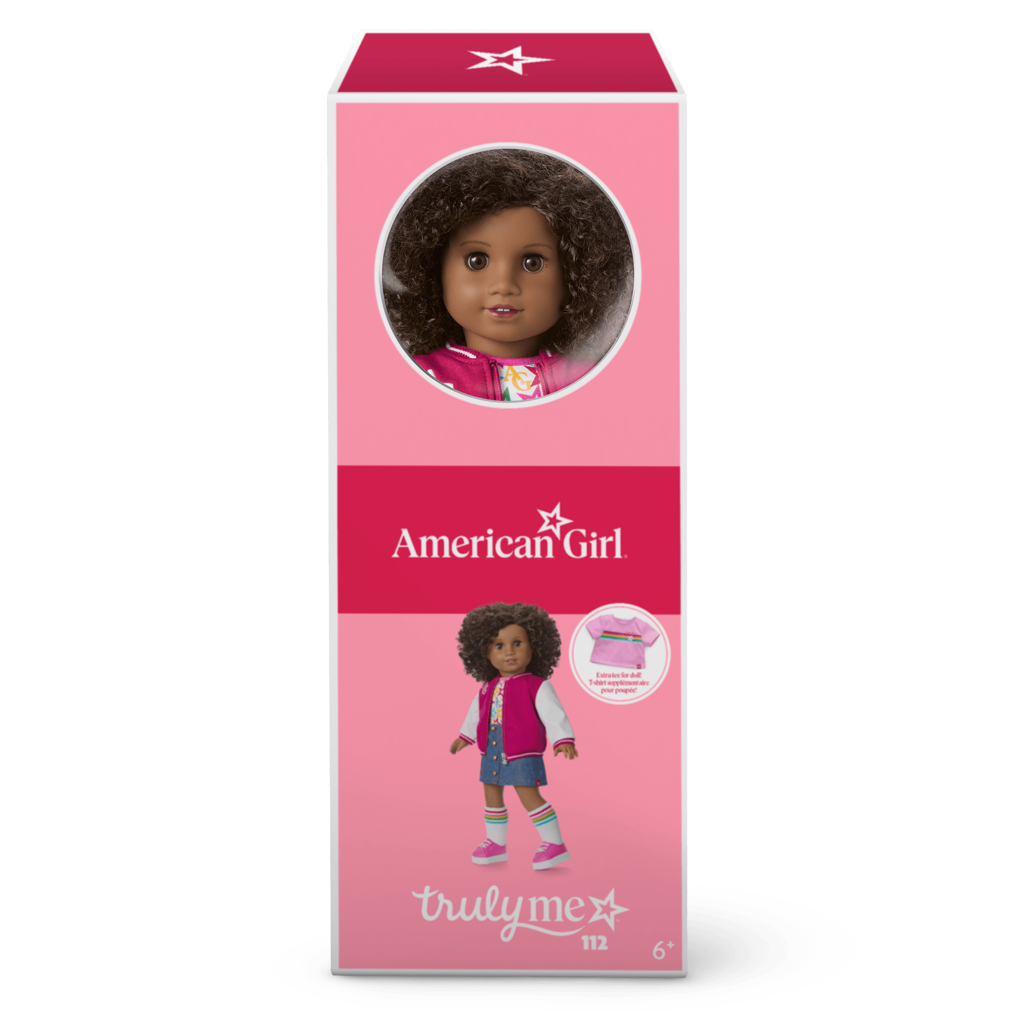 Truly Me™ 18-inch Doll #112 with curly dark-brown hair E2