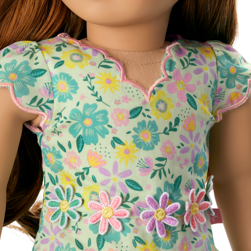 Pastel Petals Dress for 18-inch Dolls E7