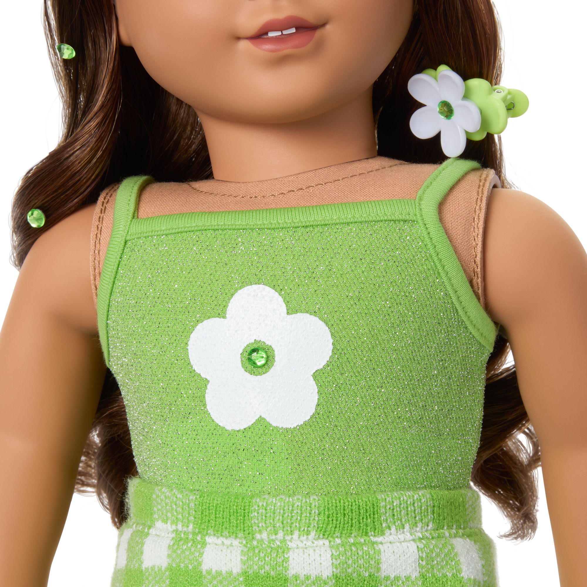 August Peridot Glow Outfit for 18-inch Dolls F6