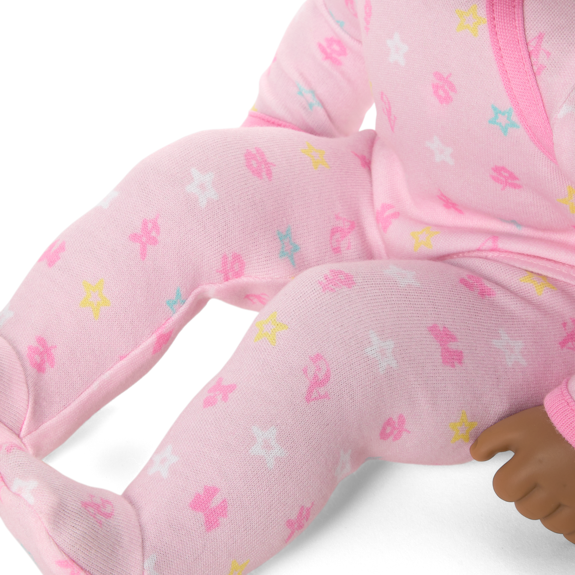 Bitty Baby® Doll #1 with black hair in Pastel Pink D8