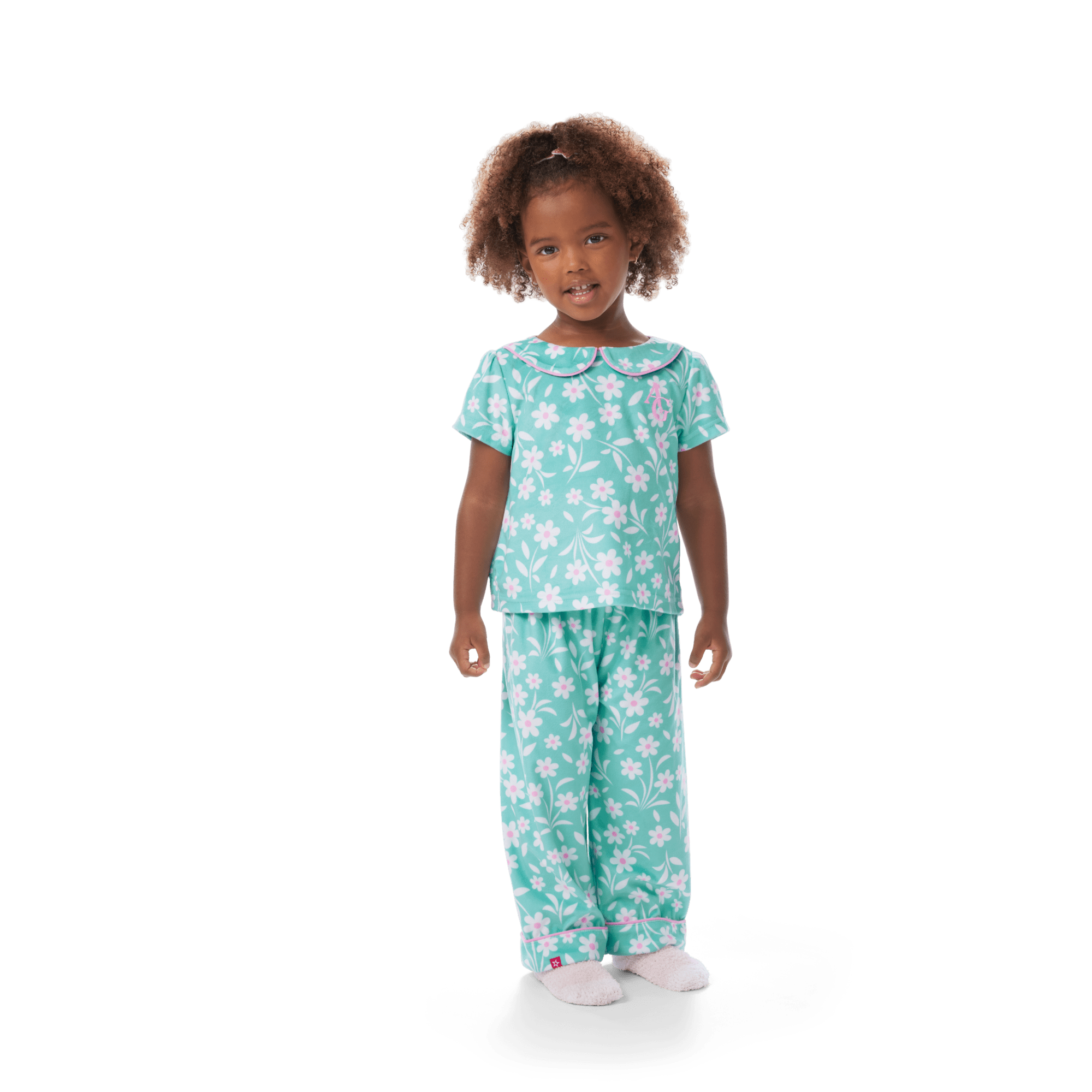 Flower Fun PJs for Little Girls (Bitty Baby®) D2