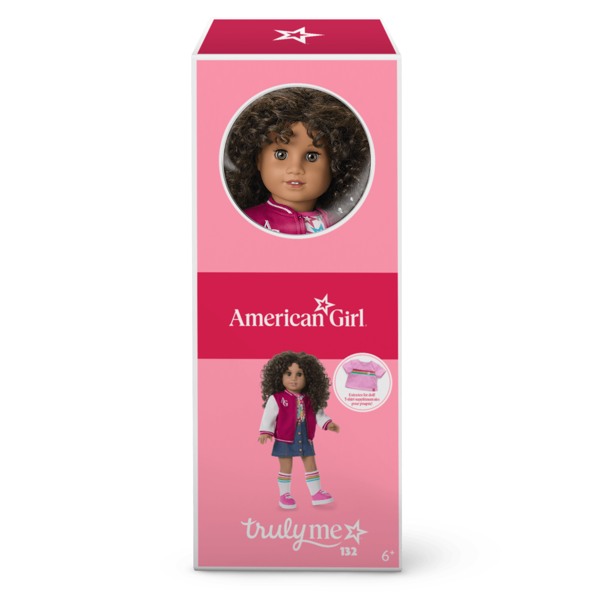 Truly Me™ 18-inch Doll #132 with curly dark-brown hair A3