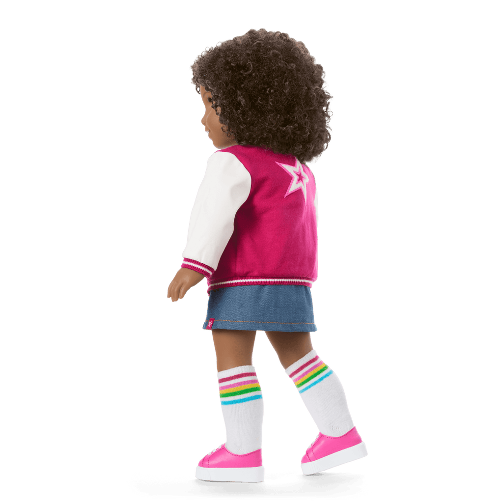 Truly Me™ 18-inch Doll #112 with curly dark-brown hair E2