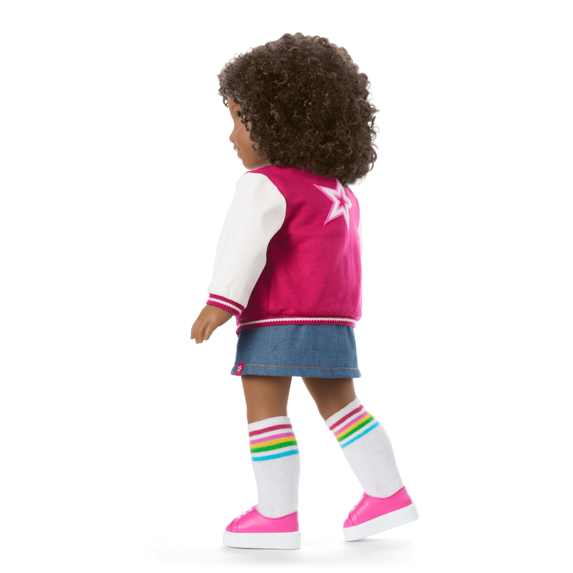Truly Me™ 18-inch Doll #112 with curly dark-brown hair E2