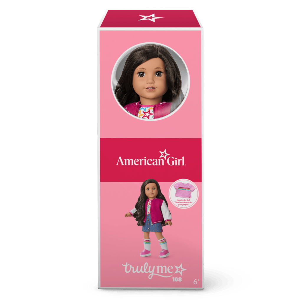 Truly Me™ 18-inch Doll #108 with curly black-brown hair B5