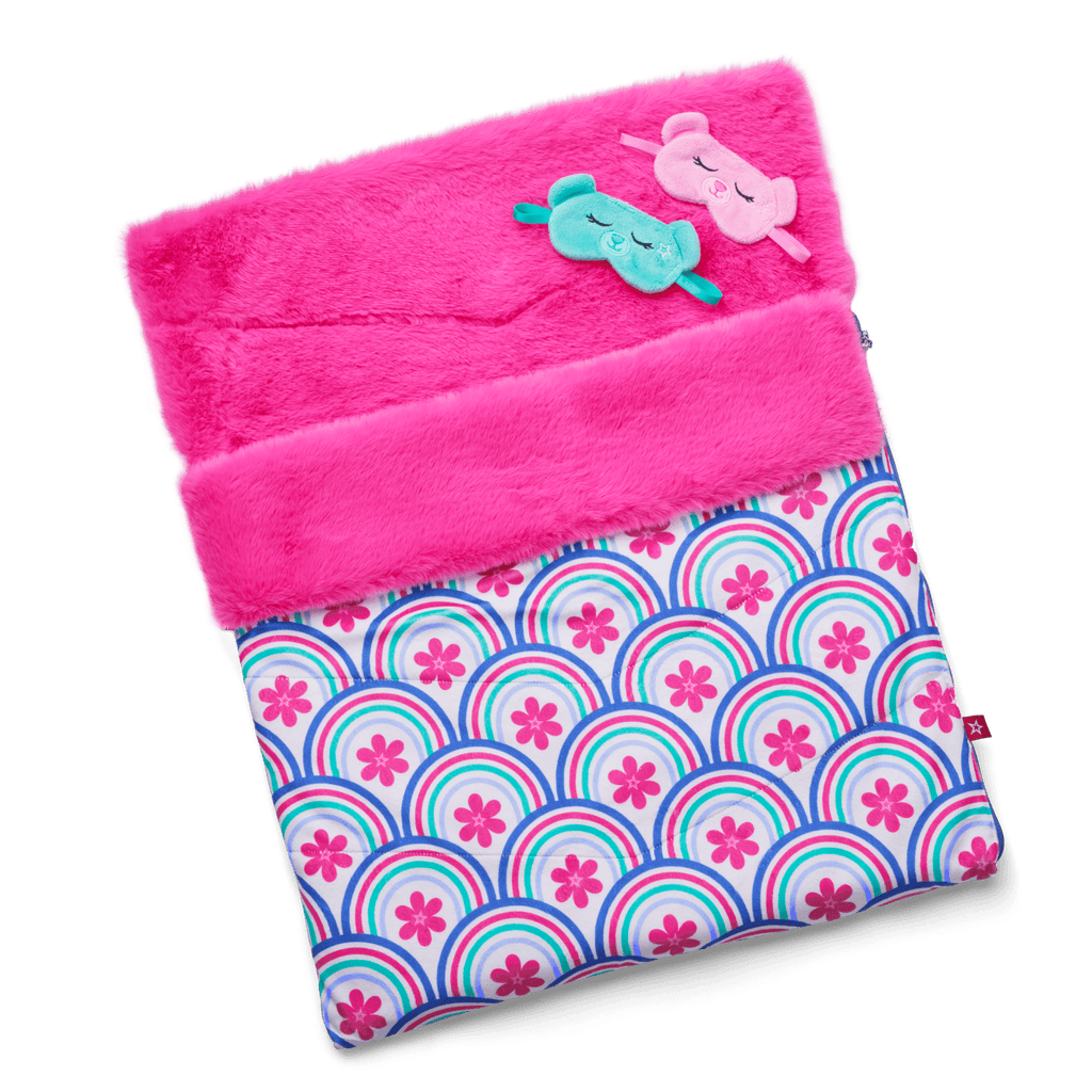 Best Sleepover Ever! Sleeping Bag Set for Two 18-inch Dolls F8