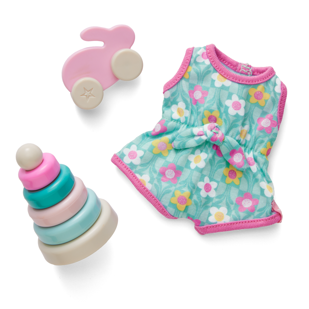 Little Bitty Baby™ Flower Romper & Play Set for 7.75-inch Dolls F2