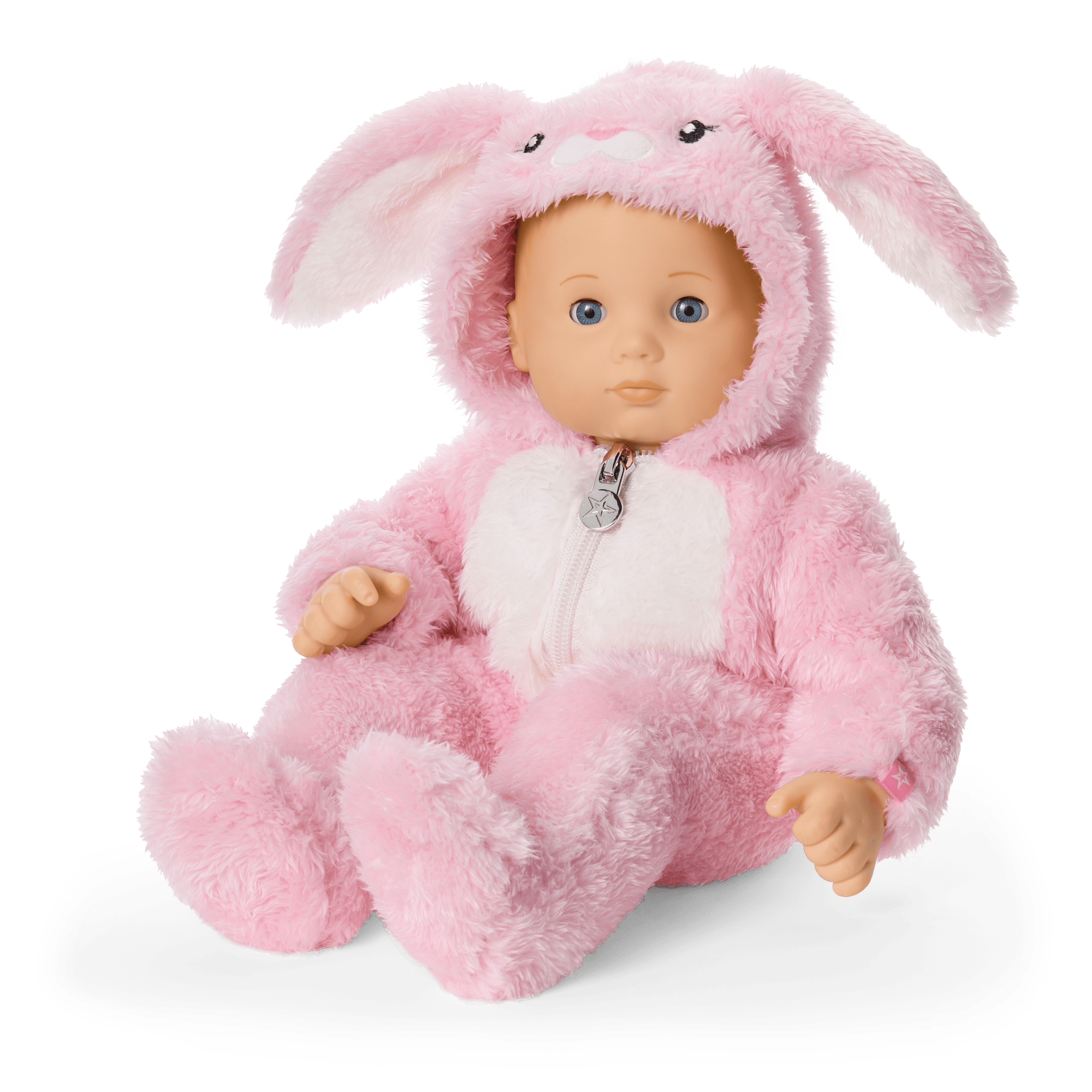 Playful Pink Bunny One-Piece Outfit for Bitty Baby® Dolls B9