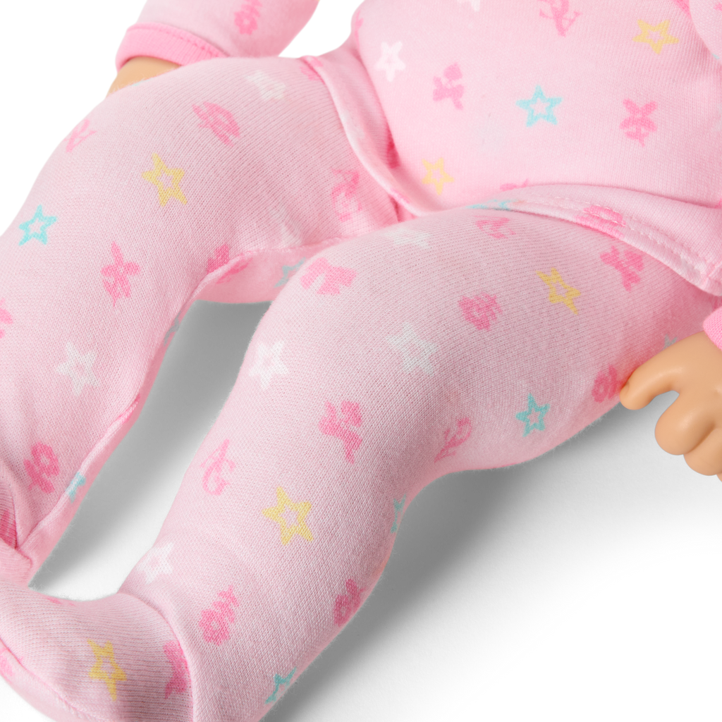 Bitty Baby® Doll #2 with brown hair in Pastel Pink A9