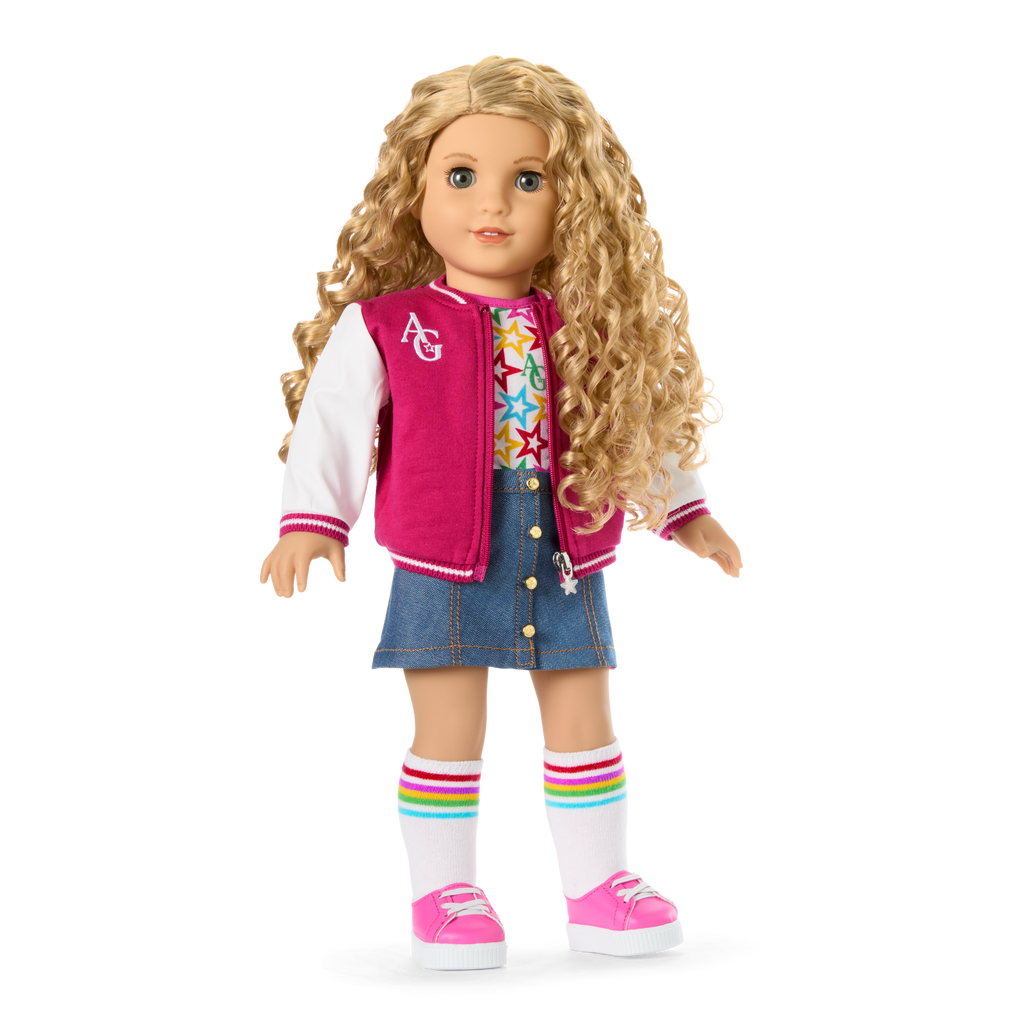 Truly Me™ 18-inch Doll #115 with curly blonde hair A3