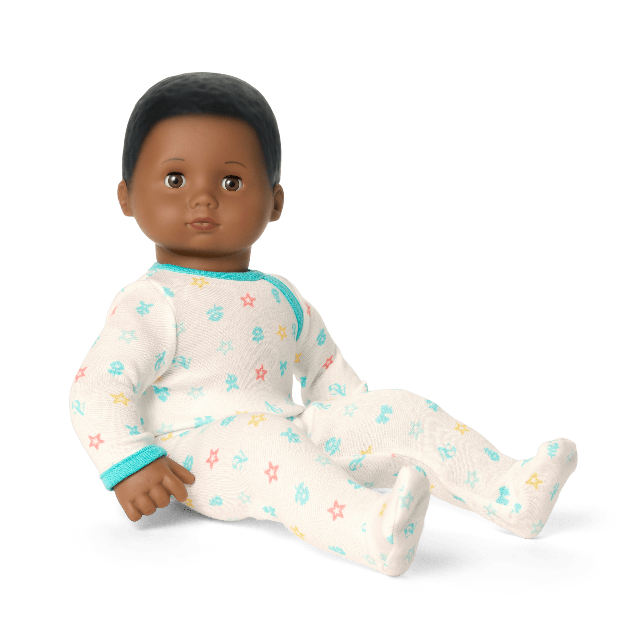 Bitty Baby® Doll #1 with black hair in Pastel Blue F0