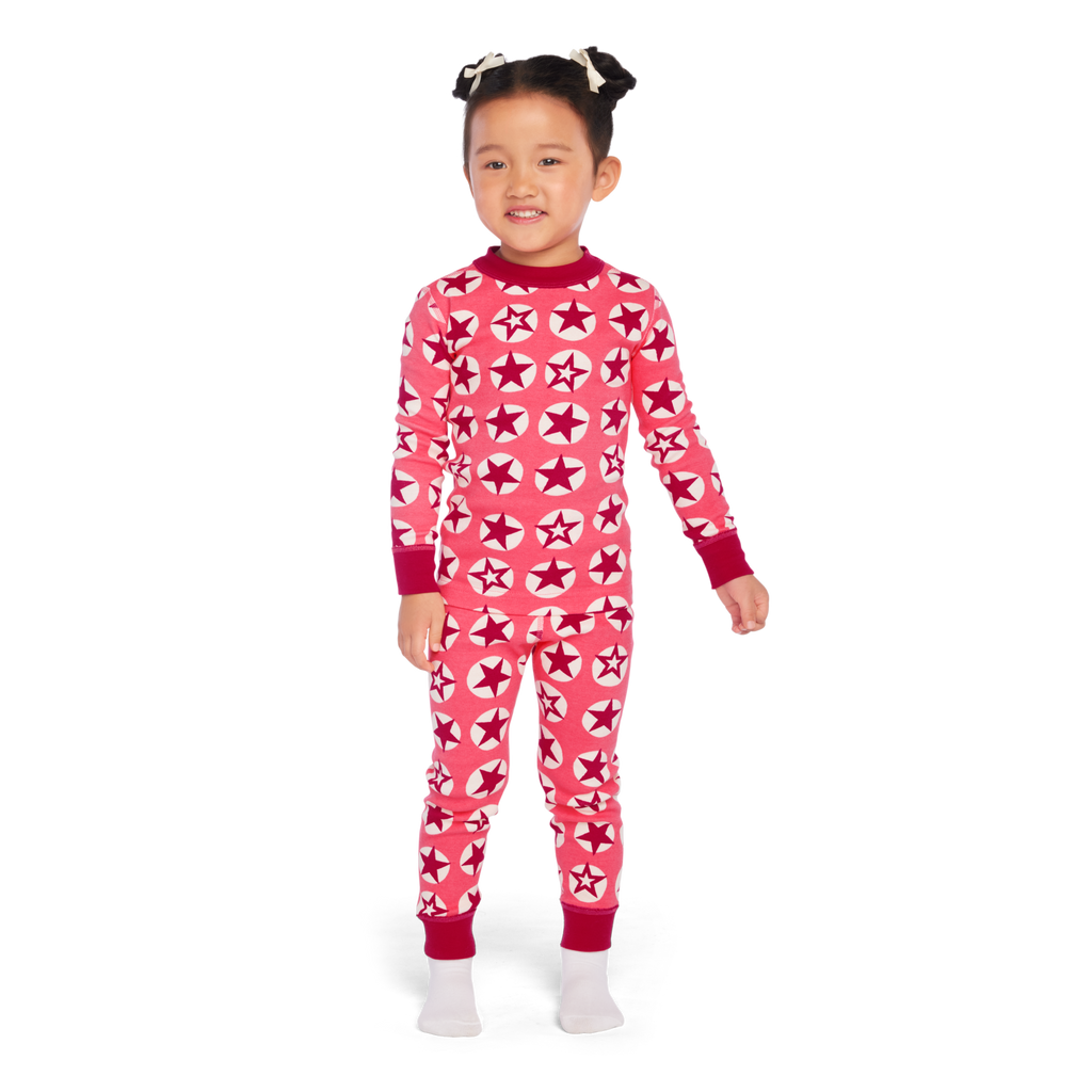 American Girl® x Hanna Andersson Berry Bright Stars Pajamas for Little Girls & Girls C9