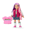 Truly Me™ 18-inch Doll #116 with wavy purple-and-pink hair C3