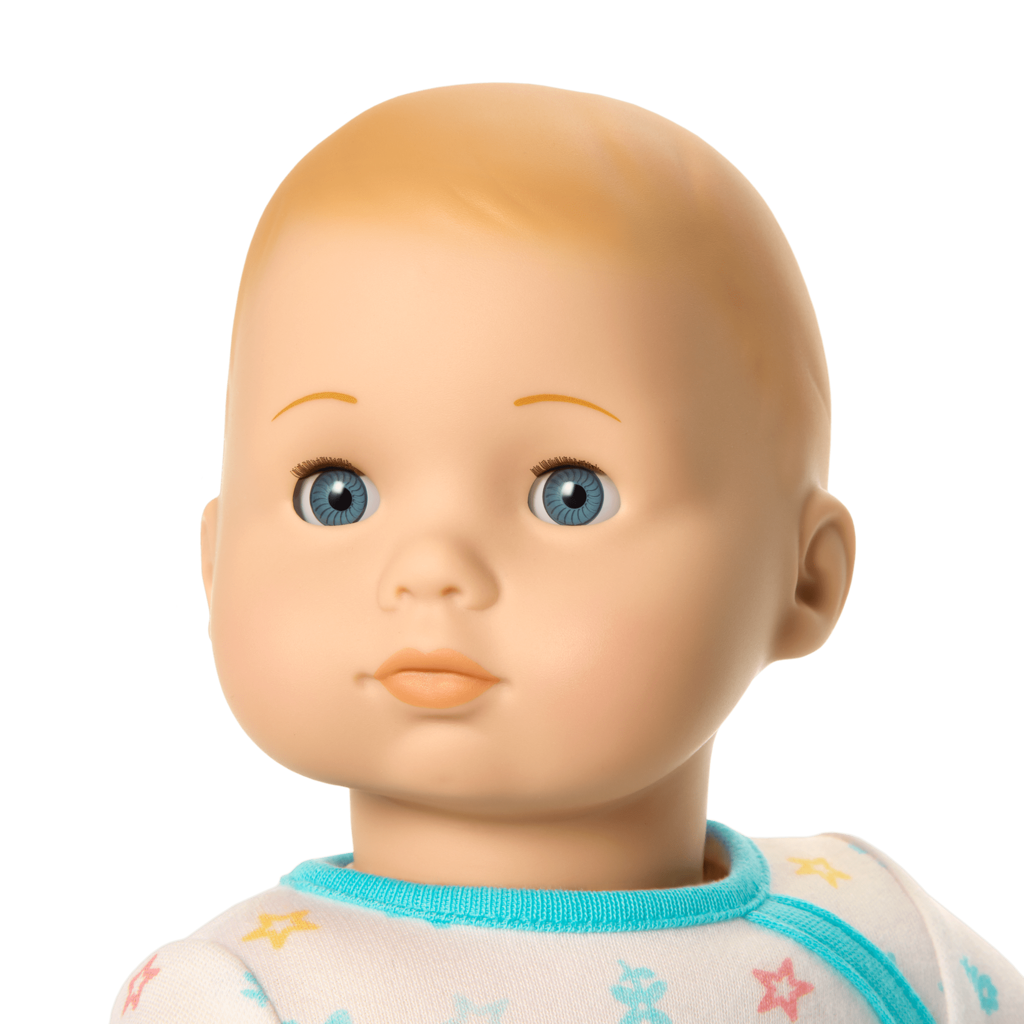 Bitty Baby® Doll #3 with blonde hair in Pastel Blue D7