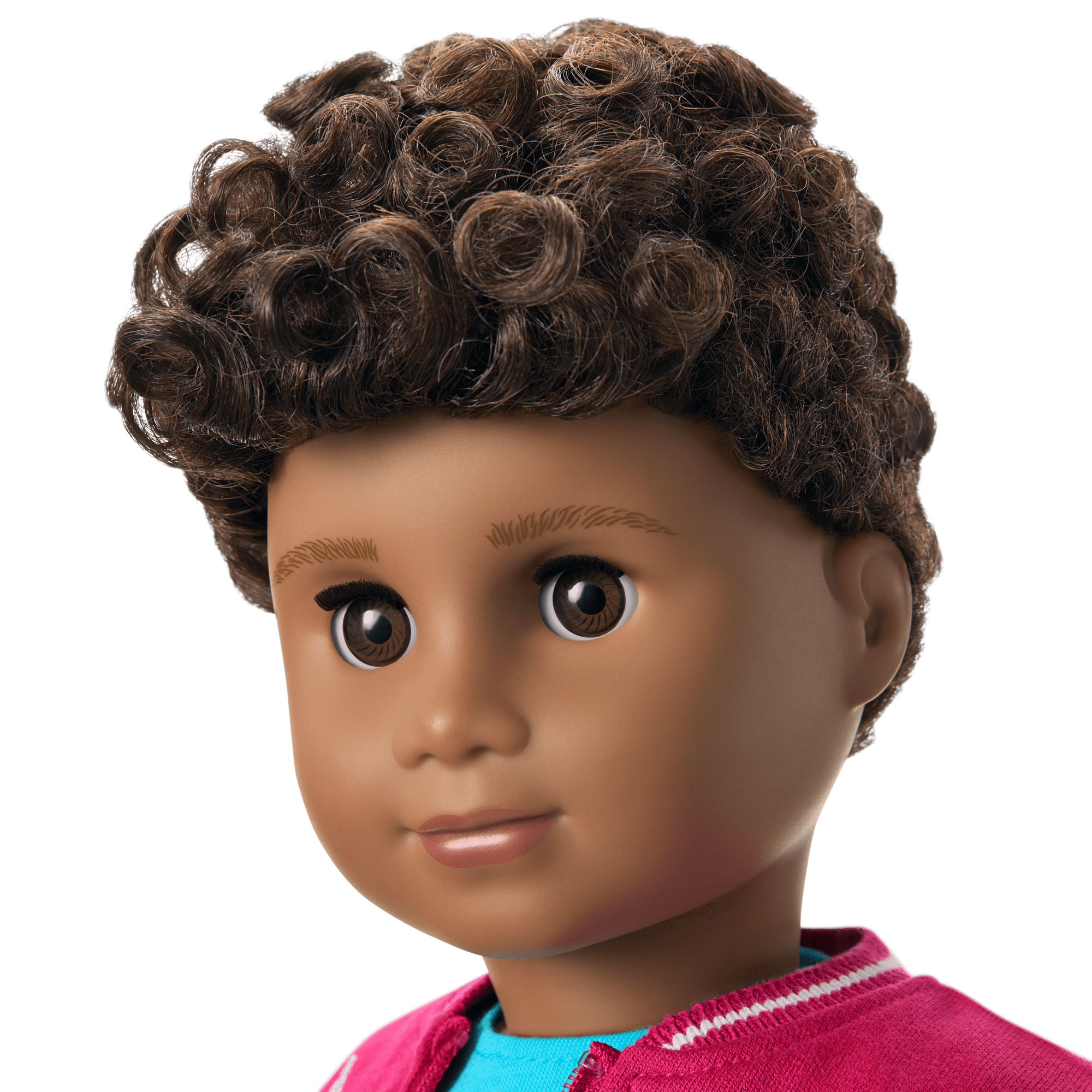 Truly Me™ 18-inch Doll #113 with curly dark-brown hair A0