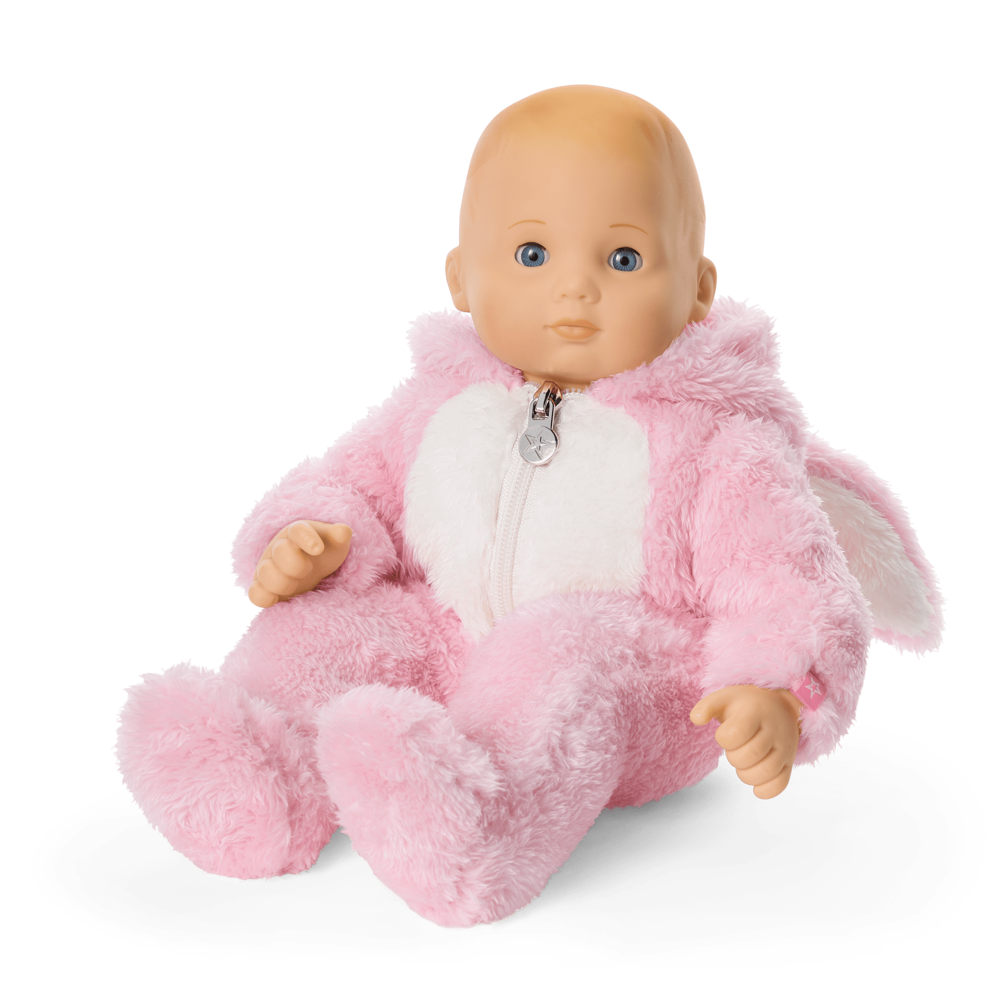 Playful Pink Bunny One-Piece Outfit for Bitty Baby® Dolls B9